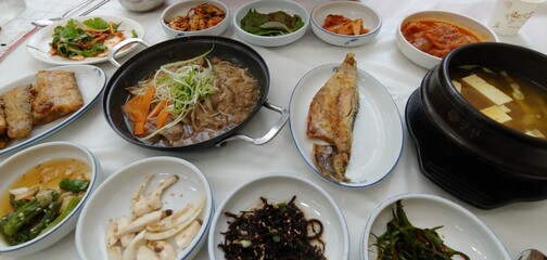 Korean Set Table_Mokpo, Jeollanam-do, South Korea