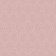 Fototapeta premium Seamless vector ornament. Modern background with dotted white lines. Geometric modern pattern