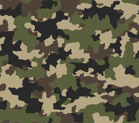 Fototapeta premium Abstract camouflage pattern seamless classic background vector for print