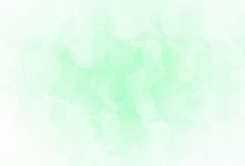 Light Green vector template with chaotic shapes.