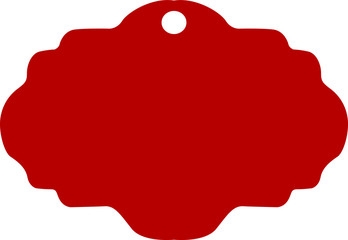 Obraz premium Simple Vector Design of a Discount Label in Red