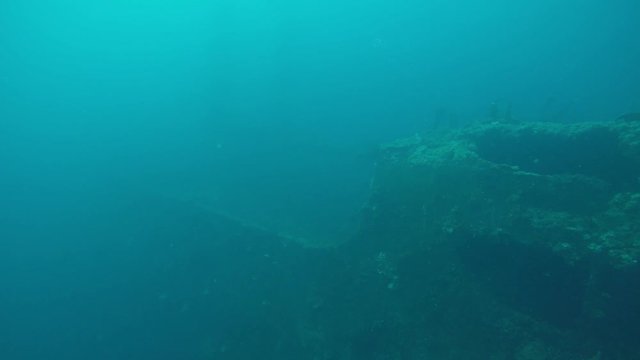 The wreck of the Fujikawa Maru in Truk Lagoon, Micronesia