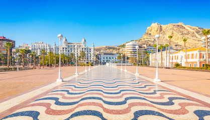 Alicante resort city view, Spain