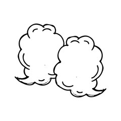 Cloud Bubble speech hand drawn icon