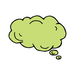 Cloud Bubble speech hand drawn icon