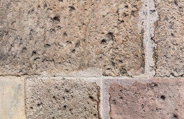 Vintage rough sandstone background. Front view.	