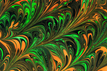 Ebru style background with different patterns in high quality