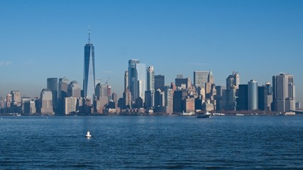 Lower Manhattan from Liberty Island