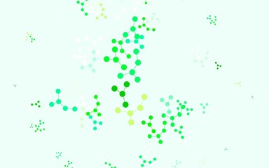 Light Green vector template with artificial intelligence structure.