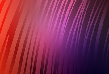 Light Pink, Red vector background with wry lines.
