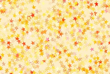 Obraz na płótnie Canvas Light Pink, Yellow vector layout with bright stars.