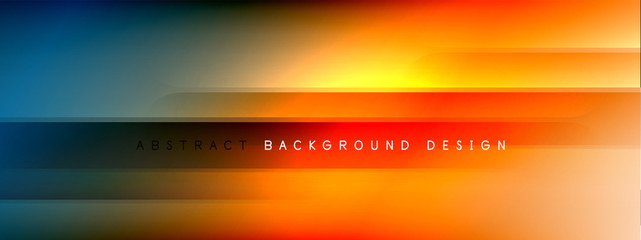 Motion concept neon shiny lines on liquid color gradients abstract backgrounds. Dynamic shadows and lights templates for text