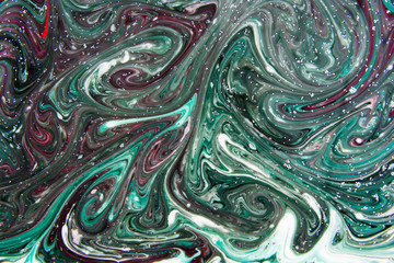 Ebru style background with different patterns in high quality