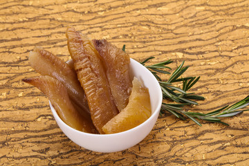 Pickled herring caviar