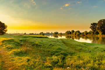 Obraz premium sunset in arad romania