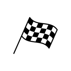 Finish outline icon. Symbol, logo illustration for mobile concept and web design.