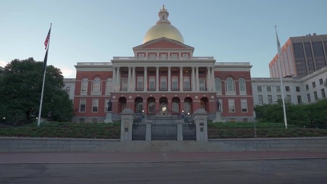 Static video of State House in Boston, Massachusetts.