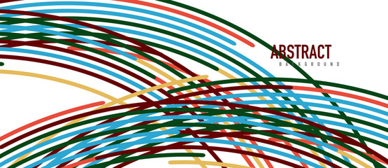 Аbstract moving colorful lines vector backgrounds for cover, placard, poster, banner or flyer