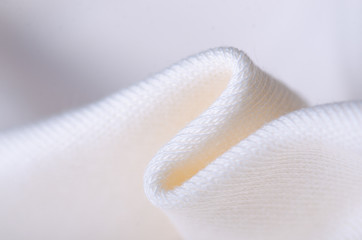 White cotton textile material cloth texture blur background