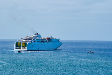 car ferry, Arrecife lanzarote,Canary Islands,Spain