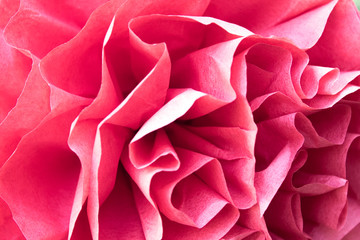 Abstract background of the flowers of colored paper closeup shot. origami ball paper figure....