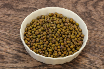 Vegetarian cuisine - dry green lentil