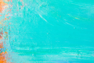 Background image of bright oil-paint palette closeup.