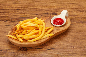 French Fry with tomato sauce