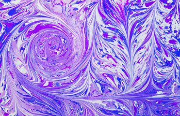 Ebru style background with different patterns in high quality