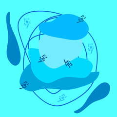 ABSTRACT ILLUSTRATION MINIMALIST DECORATION BACKGROUND GOOD FOR WALLPAPER, BROCHURE DESIGN VECTOR