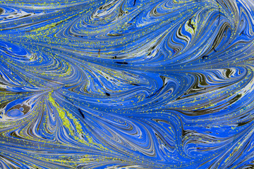 Ebru style background with different patterns in high quality