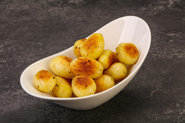 Roasted baby potato in the bowl