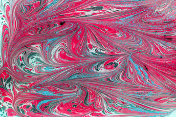 Ebru style background with different patterns in high quality