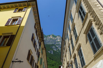 Fototapeta na wymiar Riva del Garda, historic city on the lake