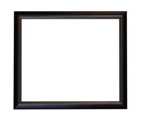 Dark square frame with bronze border for text, picture, photo, image, text, isolated on a white background