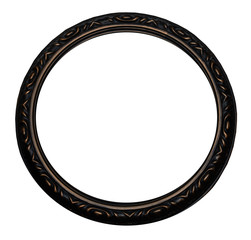 Obraz premium Round frame with Gothic pattern for text, picture, photo, image, text, isolated on white background