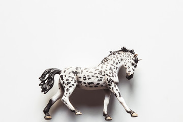 Horse realistic toy - white background isolated