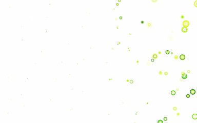Light Green, Yellow vector layout with circle shapes.