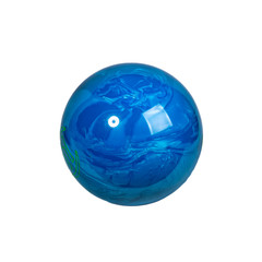 Bowling ball. Isolated on a black background close-up. - 371056697