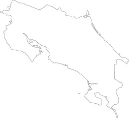 map of costa rica