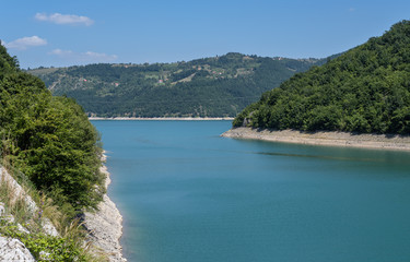 Obraz premium Zlatar lake (Zlatarsko jezero) summer view, Serbia.