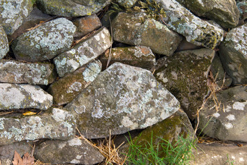 Old speckled stack of rocks