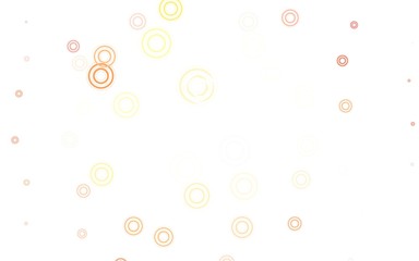 Light Red vector template with circles.