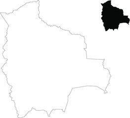 map of bolivia