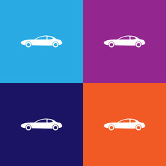 two-door car icon. Element of car type icon. Premium quality graphic design icon. Signs and symbols collection icon for websites, web design, mobile app