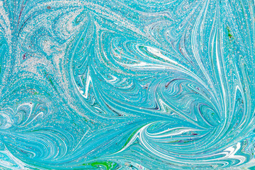 Ebru style background with different patterns in high quality