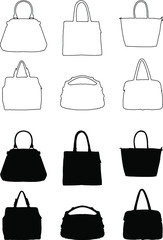 set of female bags