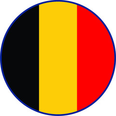 Fototapeta premium belgium flag button