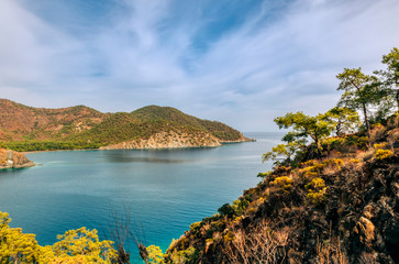 Turquoise Coast on Mediterranean Sea