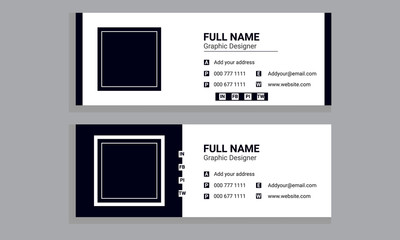 Flat and Modern Email Signature Template